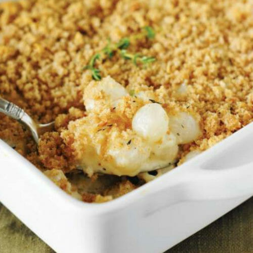 Creamed Pearl Onion Gratin