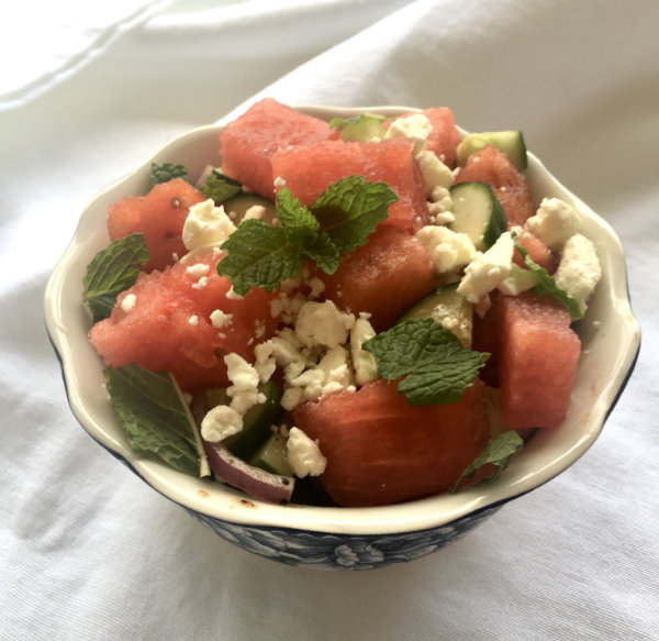 Watermelon Salad With Balsamic Dressing