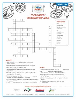 Crossword Puzzle Activity Sheet Thumbnail