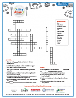 Story of Your Dinner Crossword Puzzle Activity Sheet